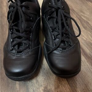 Reebok Black Leather Athletic Sneakers